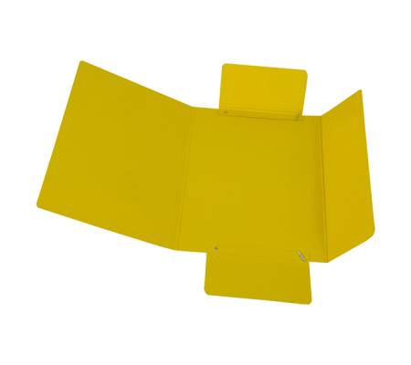 Cartellina con elastico presspan 3 lembi - 700 gr - 25 x 34 cm - giallo - conf. 10 pezzi - Cart. Garda - CG0032PBXXXAE04 - 51441A - DMwebShop