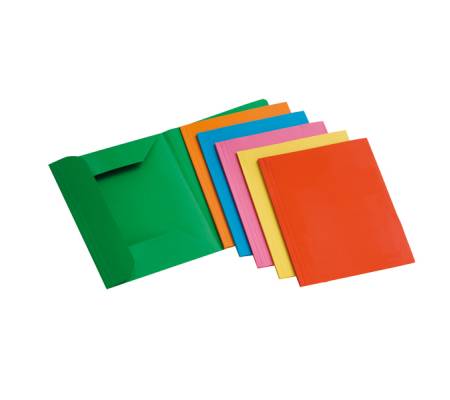 Cartelline 3 lembi - 200 gr - 25 x 33 cm - mix 6 colori - conf. 12 pezzi - Brefiocart - 0205009 - 8014819009576 - DMwebShop