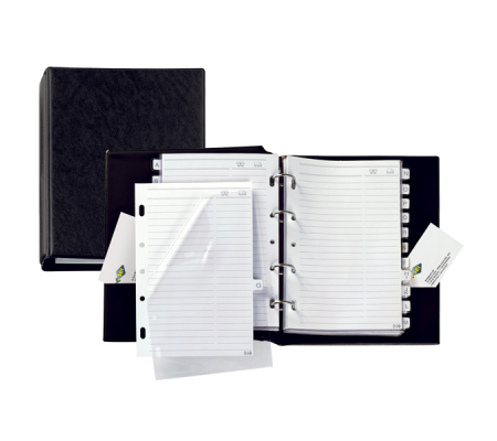 Rubrica telefonica Telex 3 - 15 x 21 cm - nero - Sei Rota 53000310