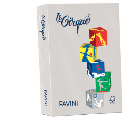 Carta Le Cirque - A4 - 80 gr - grigio pastello 109 - conf. 500 fogli - Favini A71U504