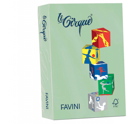 Carta Le Cirque - A4 - 160 gr - verde pastello 107 - conf. 250 fogli - Favini A74P304