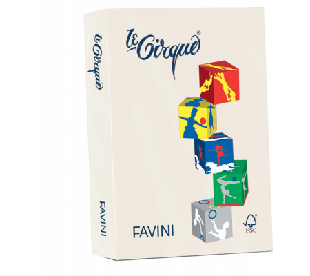 Carta Le Cirque - A4 - 80 gr - avorio pastello 110 - conf. 500 fogli - Favini A71Q504