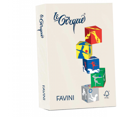 Carta Le Cirque - A4 - 160 gr - avorio pastello 110 - conf. 250 fogli - Favini A74Q304