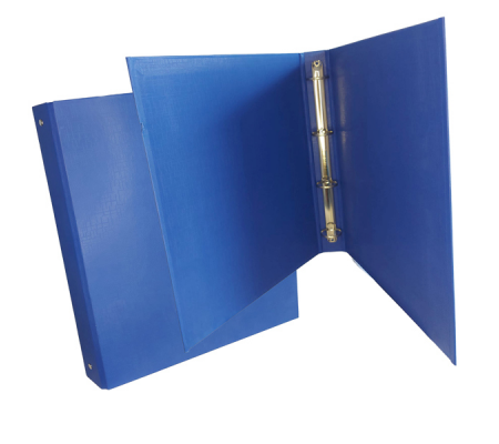Raccoglitore King - 4 anelli tondi 30 mm - dorso 4 cm - 22 x 30 cm - rivestimento in PPL - blu - Starline