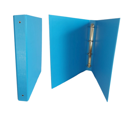 Raccoglitore King - 4 anelli tondi 30 mm - dorso 4 cm - 22 x 30 cm - rivestimento in PPL - verde acqua - Starline