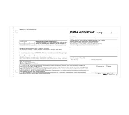 Scheda di notifica fogli snap - 25 fogli - 2 copie autoricalcanti - 10 x 22 cm - conf. 250 pezzi - Edipro - E5876N - CONFE5876NPZ250W - DMwebShop