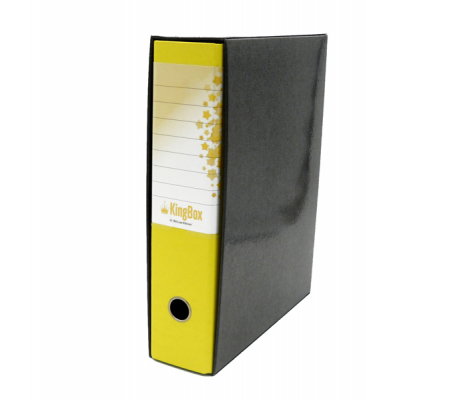 Registratore Kingbox - dorso 8 cm - protocollo - 23 x 33 cm - giallo - Starline - RXP8GI - 8025133025654 - DMwebShop