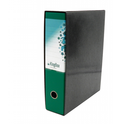 Registratore Kingbox - dorso 8 cm - protocollo 23 x 33 cm - verde - Starline