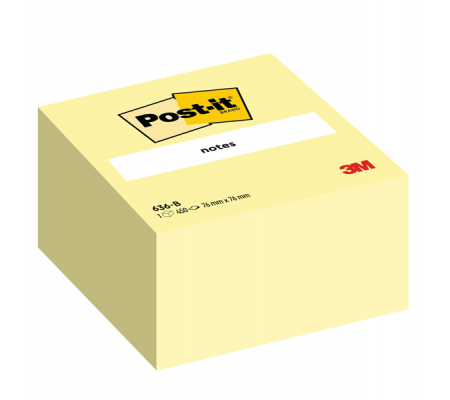 Blocco foglietti Cubo - 76 x 76 mm - giallo Canary - 450 fogli - Post-it 7100172238