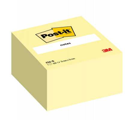 Blocco foglietti Cubo - 76 x 76 mm - giallo Canary - 450 fogli - Post-it - 7100172238 - 3134375231626 - DMwebShop