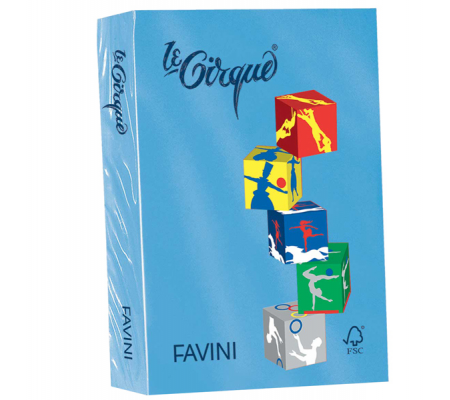 Carta Le Cirque - A4 - 160 gr - azzurro reale 204 - conf. 250 fogli - Favini A74G304