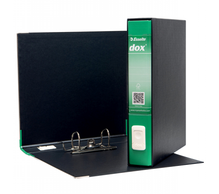 Registratore 4 - dorso 5 cm - commerciale 23 x 29,7 cm - verde - Esselte - Dox D26414