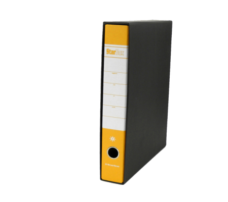 Registratore Starbox - dorso 5 cm - protocollo 23 x 33 cm - giallo - Starline