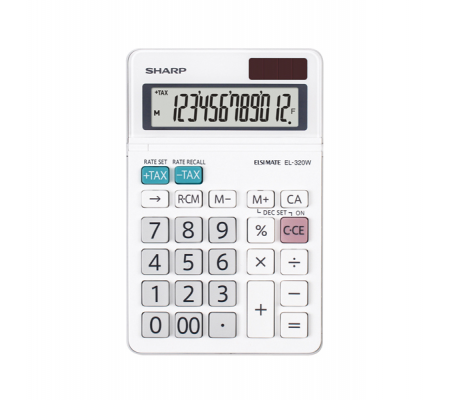 Calcolatrice da tavolo - Sharp - EL320WB - 4974019915364 - DMwebShop