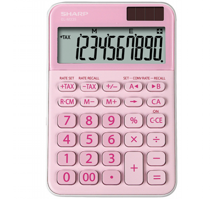 Calcolatrice da tavolo - EL M335 - 10 cifre - rosa - Sharp - ELM335 BPK - 4974019960784 - DMwebShop