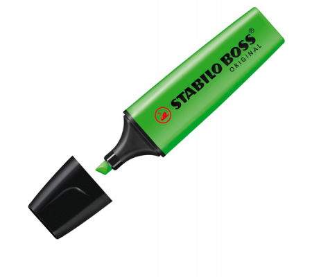 Evidenziatore Boss Original - punta a scalpello - tratto 2 - 5 mm - verde 33 - Stabilo