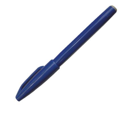 Pennarello Sign Pen S520 punta feltro - punta 2 mm - blu - conf. 12 pezzi - Pentel - S520-C - 3474370520029 - DMwebShop