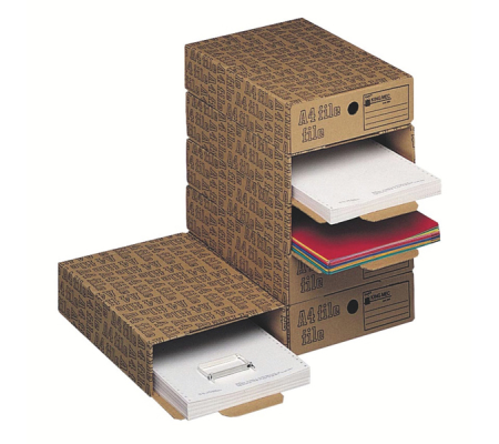 Scatola archivio A4 File - 26 x 8 x 35 cm - avana - Esselte Dox - King Mec 00028600