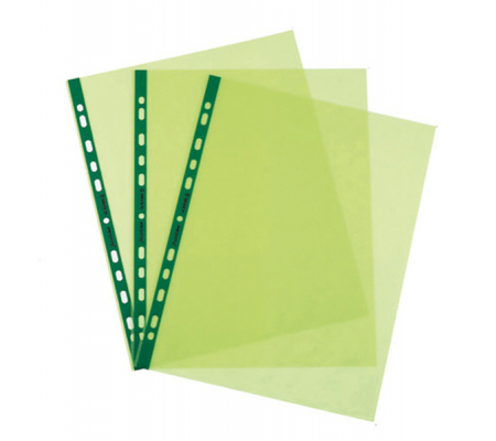 Buste forate Art Superior liscio - 22 x 30 cm - verde - conf. 25 pezzi - Favorit 100206800