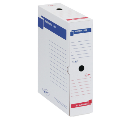 Scatola archivio Memory X100 - 25 x 35 cm - dorso 10 cm - bianco - Sei Rota 673210