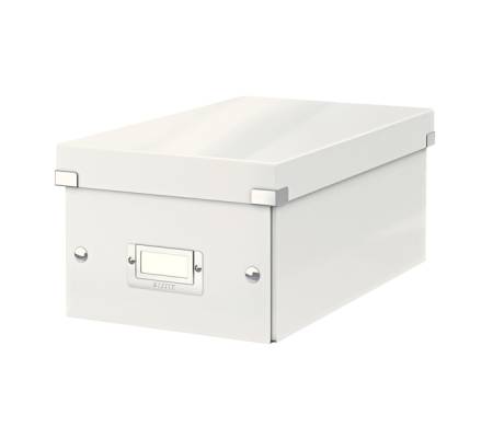 Scatola archivio Click e Store - per DVD - 20,6 x 14,7 x 35,2 cm - bianco - Leitz - 60420001 - 4002432396771 - DMwebShop