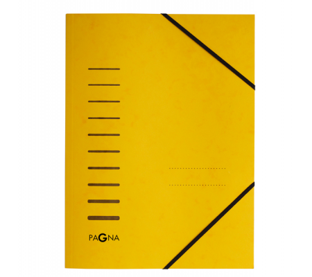 Cartella 3 lembi - con elastico - cartoncino - A4 - giallo - Pagna - 24001-05 - 4013951002111 - DMwebShop
