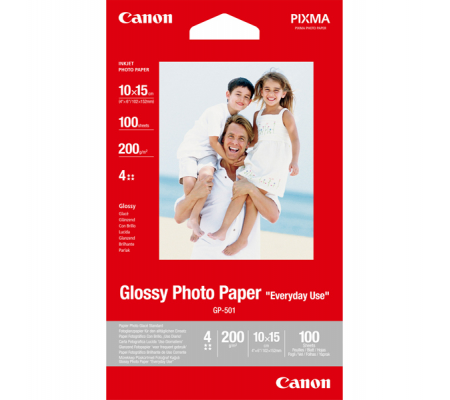 Carta lucida fotografica GP-501 - 4 x 6 - 100 fogli - Canon - 0775B003 - 4960999293967 - DMwebShop