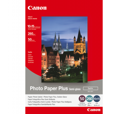 Carta fotografica semilucida SG-201 Plus - 4 x 6'' - 50 Fogli - conf. 2 pezzi - Canon - 1686B015 - 4960999405339 - DMwebShop