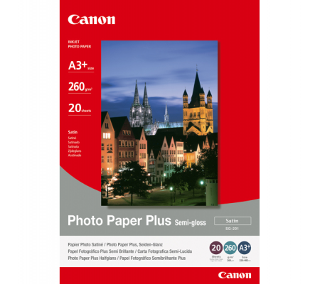 Carta fotografica Plus Semi-Gloss SG-201 - A3+ - 20 Fogli - Canon - 1686B032 - 4960999405469 - DMwebShop