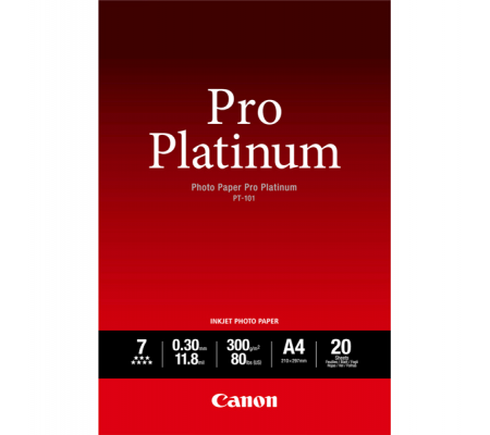 Carta fotografica Pro Platinum PT-101 - A4 - 20 Fogli - Canon - 2768B016 - 4960999575285 - DMwebShop