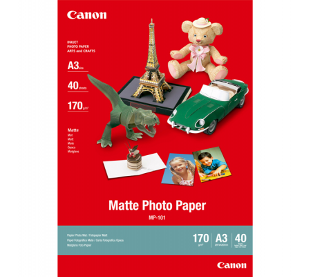 Carta fotografica Matte MP-101 - A3 - 40 Fogli - Canon - 7981A008 - 4960999201498 - DMwebShop