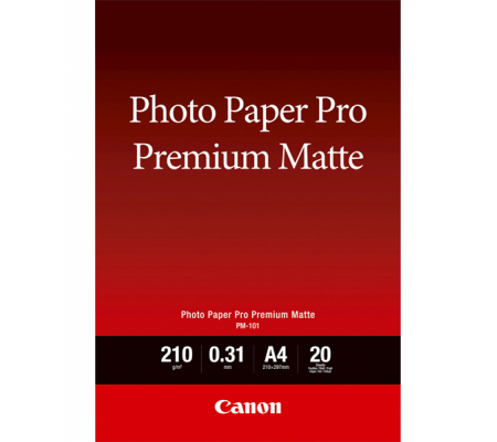 Carta fotografica Premium Matte PM-101 - A4 - 20 Fogli - Canon - 8657B005 - 4960999986760 - DMwebShop