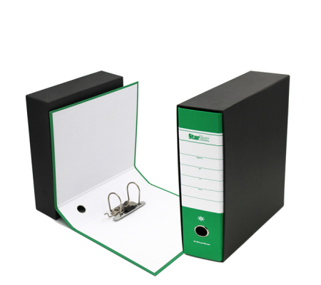 Registratore Starbox - dorso 8 cm - commerciale 23 x 30 cm - verde - Starline