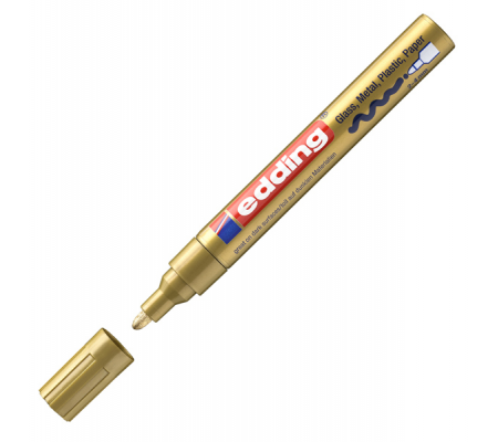 Marcatore permanente a vernice 750 - punta 2 - 4 mm - oro - Edding E-750 053