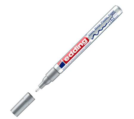 Marcatore permanente a vernice 751 - punta 1 - 2 mm - argento - Edding - E-751 054 - 4004764953578 - DMwebShop