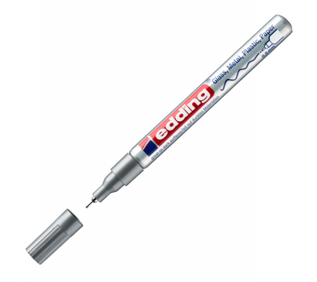 Marcatore permanente a vernice 780 - punta 0,8 mm - argento - Edding E-780 054