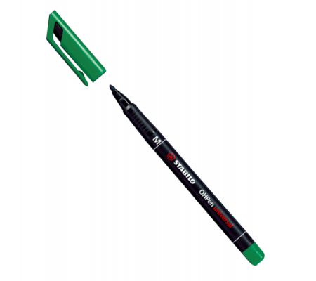 Pennarello OHPen universal permanente 843 - punta media 1 mm - verde - Stabilo - 843/36 - 4006381115414 - DMwebShop