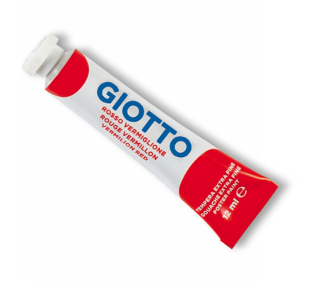 Tempera Tubo 4 - 12 ml - rosso vermiglione - Giotto 35200700