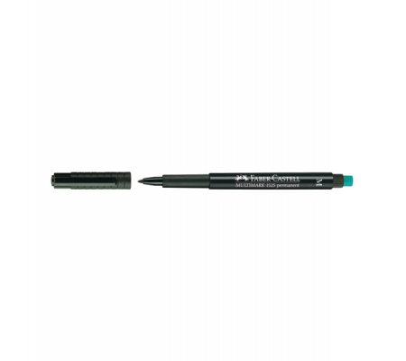 Pennarello Multimark universale permanente con gomma - punta media 1 mm - nero - Faber Castell 152599