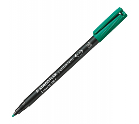 Pennarello Lumocolor Permanent 317 - punta 1 mm - verde - Staedtler 317-5