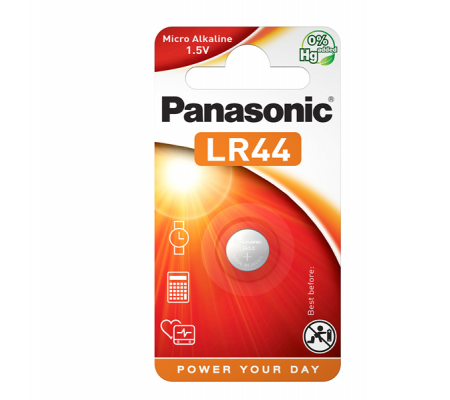 Micropila LR44 - 1,5 V - a pastiglia - alcalina - Panasonic - C300044 - 5019068083035 - DMwebShop