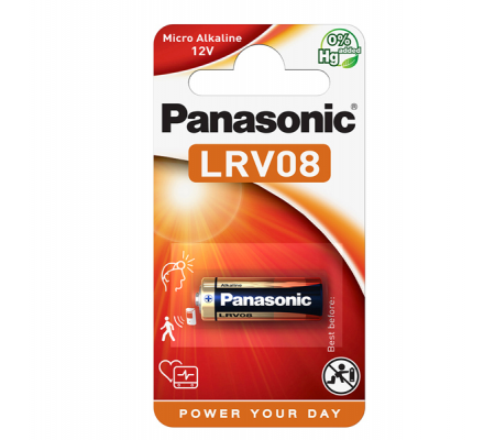 Micropila LRV08 - 12 V - alcalina - Panasonic - C300008 - 5410853057345 - DMwebShop