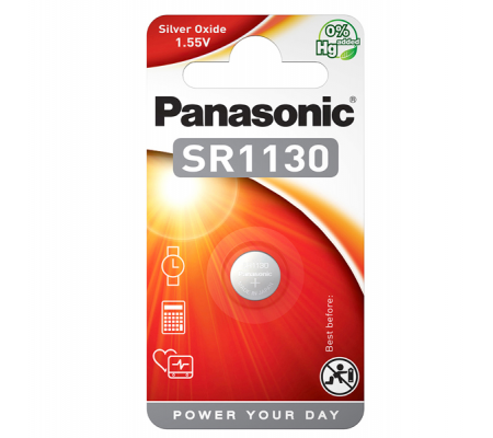Micropila SR1130 - 1,55V - a pastiglia - ossido argento - Panasonic - C301131 - 5410853035428 - DMwebShop