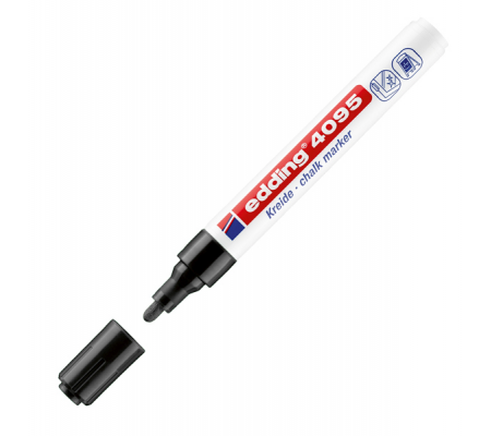Marcatore 4095 - punta tonda - 2 - 3 mm - nero - Edding E-4095 001
