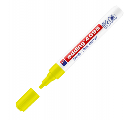 Marcatore gesso liquido 4090 - giallo fluo - punta tonda - 2 - 3 mm - Edding - E-4095 065 - 4004764887538 - DMwebShop