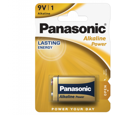 Pila Transistor - 9 V - alcalina - blister 1 pezzo - Panasonic - C500061 - 5410853039303 - DMwebShop