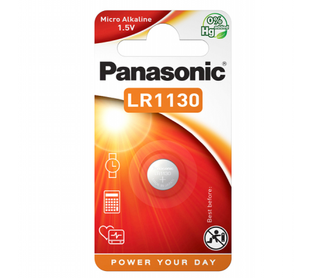 Micropila LR1130 - 1,5 V - a pastiglia - Panasonic - C301130 - 5019068083011 - DMwebShop