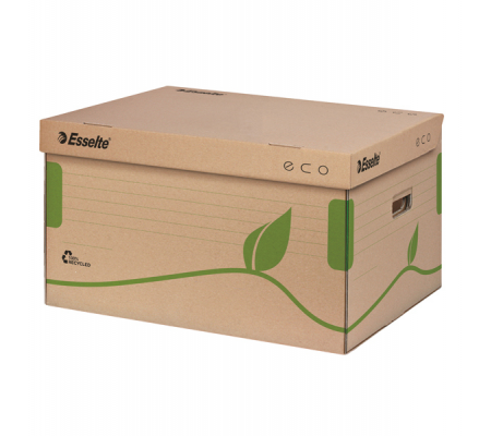 Scatola container EcoBox - 34 x 43,9 x 25,9 cm - apertura superiore - avana - Esselte - 623918 - 4049793038568 - DMwebShop
