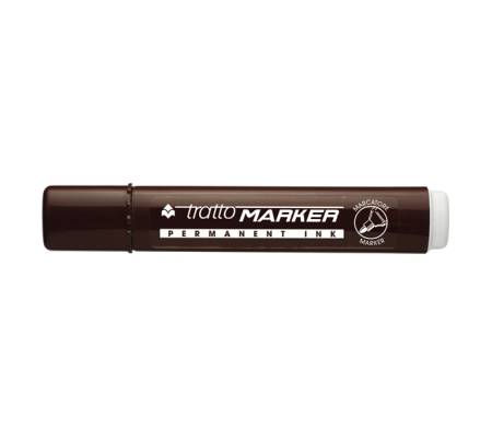 Marcatore permanente Marker - punta tonda - 2,5 mm - marrone - conf. 12 pezzi - Tratto - 841106 - 8000825003981 - DMwebShop
