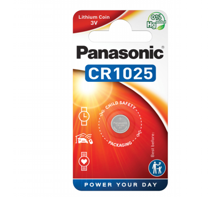 Micropila CR1025 - litio - blister 1 pezzo - Panasonic - C301025 - 5410853010227 - DMwebShop